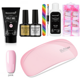 Painless and rapid extension of crystal glue+100-piece boxed with scaled nail crystal