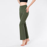 New nude yoga pants women dance wide-waist weir