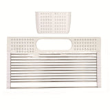 Folding Stainless Steel Storage And Draining Dish Rack