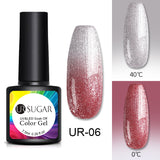 Glitter glitter temperature change nail polish