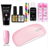 Painless and rapid extension of crystal glue+100-piece boxed with scaled nail crystal