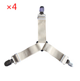 4PCS / Lot Adjustable Bed Clips Sheet Cover Pliers Holder Mattress Quilt Cover Fixing Slip-Resistant Fastening Straps Belt