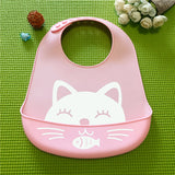 Baby silicone bib three-dimensional rice bowl