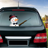 Popular Santa Claus wiper sticker can remove the car rear windshield wiper Sticker Car Stickers