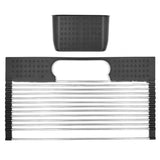 Folding Stainless Steel Storage And Draining Dish Rack