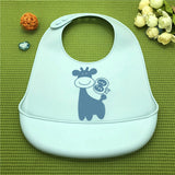 Baby silicone bib three-dimensional rice bowl