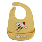 Baby silicone bib three-dimensional rice bowl