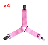 4PCS / Lot Adjustable Bed Clips Sheet Cover Pliers Holder Mattress Quilt Cover Fixing Slip-Resistant Fastening Straps Belt