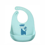 Baby silicone bib three-dimensional rice bowl