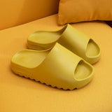 Thick Bottom Increased Couple Slippers Female New Shoes Fish Mouth Serrated Net Red