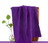 Plain absorbent microfiber towel