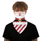 Christmas digital printing dustproof triangle scarf