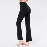 New nude yoga pants women dance wide-waist weir