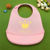 Baby silicone bib three-dimensional rice bowl