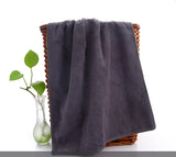 Plain absorbent microfiber towel