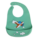 Baby silicone bib three-dimensional rice bowl