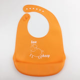 Baby silicone bib three-dimensional rice bowl