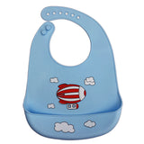 Baby silicone bib three-dimensional rice bowl