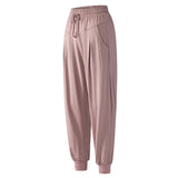Sports Loose-fitting Feet Running Fitness Solid  High-waist Casual Yoga Pants