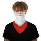 Christmas digital printing dustproof triangle scarf