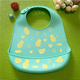 Baby silicone bib three-dimensional rice bowl