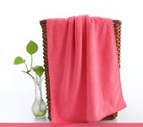 Plain absorbent microfiber towel