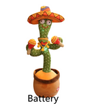 Dancing Cactus Enchanting Flower Electric Plush Toy Twisting Music Song