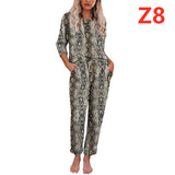 Tie-Dye Printed Long-Sleeved Trousers Split Pajamas