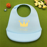 Baby silicone bib three-dimensional rice bowl