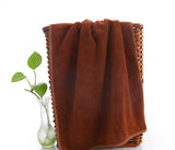 Plain absorbent microfiber towel
