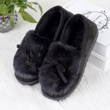 Ladies winter cotton slippers bow Home Furnishing plush suede thickened bag with warm indoor antiskid shoes in Cixi