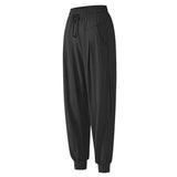 Sports Loose-fitting Feet Running Fitness Solid  High-waist Casual Yoga Pants
