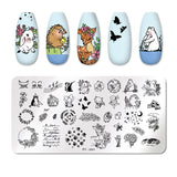 Nail stainless steel printing plate
