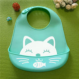 Baby silicone bib three-dimensional rice bowl