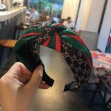 Bow tie double headband