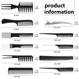 10-piece hair comb