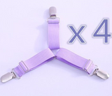 4PCS / Lot Adjustable Bed Clips Sheet Cover Pliers Holder Mattress Quilt Cover Fixing Slip-Resistant Fastening Straps Belt