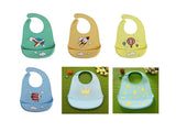 Baby silicone bib three-dimensional rice bowl
