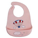 Baby silicone bib three-dimensional rice bowl