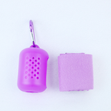 Microfiber sports quick-drying towel outdoor travel wipe sweat towel running fitness ice towel portable silicone storage